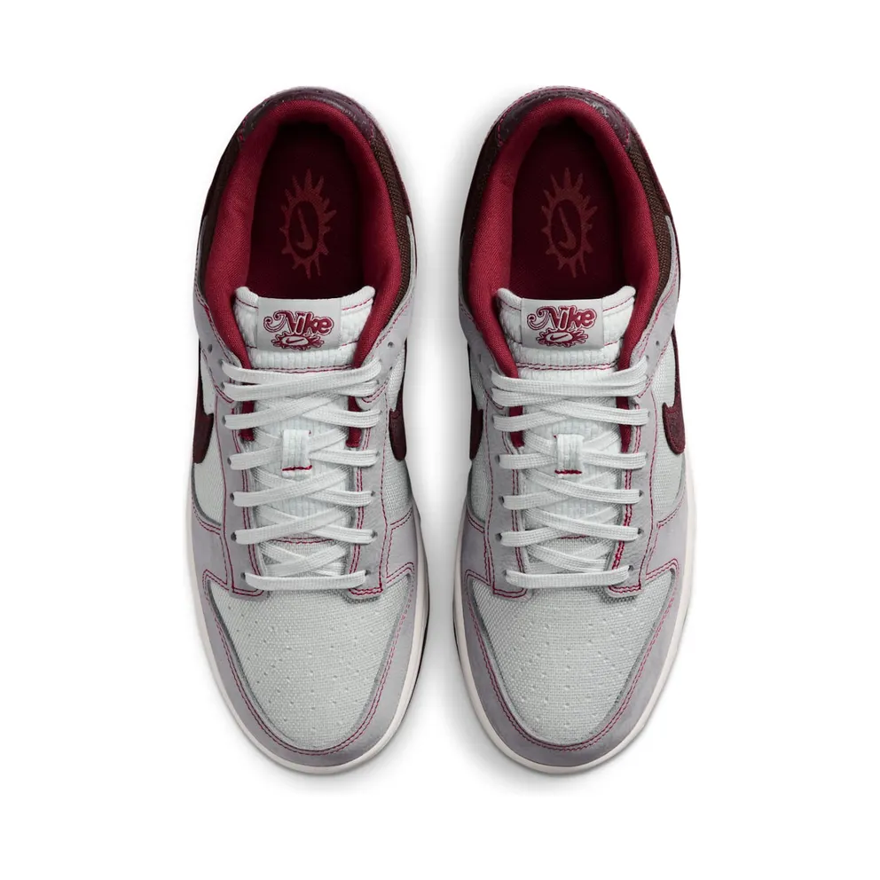 Nike Dunk Low Retro SE “Pure Platinum / Wolf Grey / Team Red / Burgundy Crush” (IH1942-001)