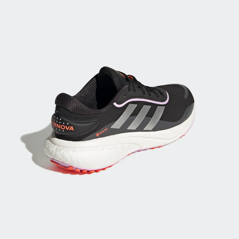 adidas Supernova GORE-TEX Core Black / Silver Metallic / Impact Orange (GY8319)