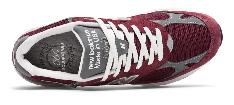 New Balance 993 Burgundy Burgundy/Grey (MR993BU)