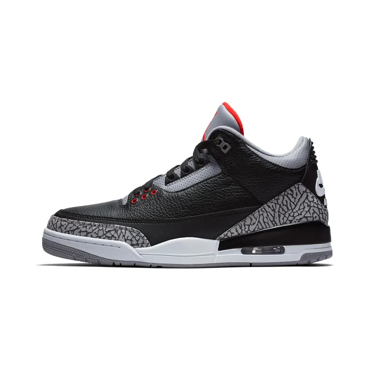 Air Jordan 3 Retro OG “Black / Cement Grey / White / Fire Red” (854262-001)