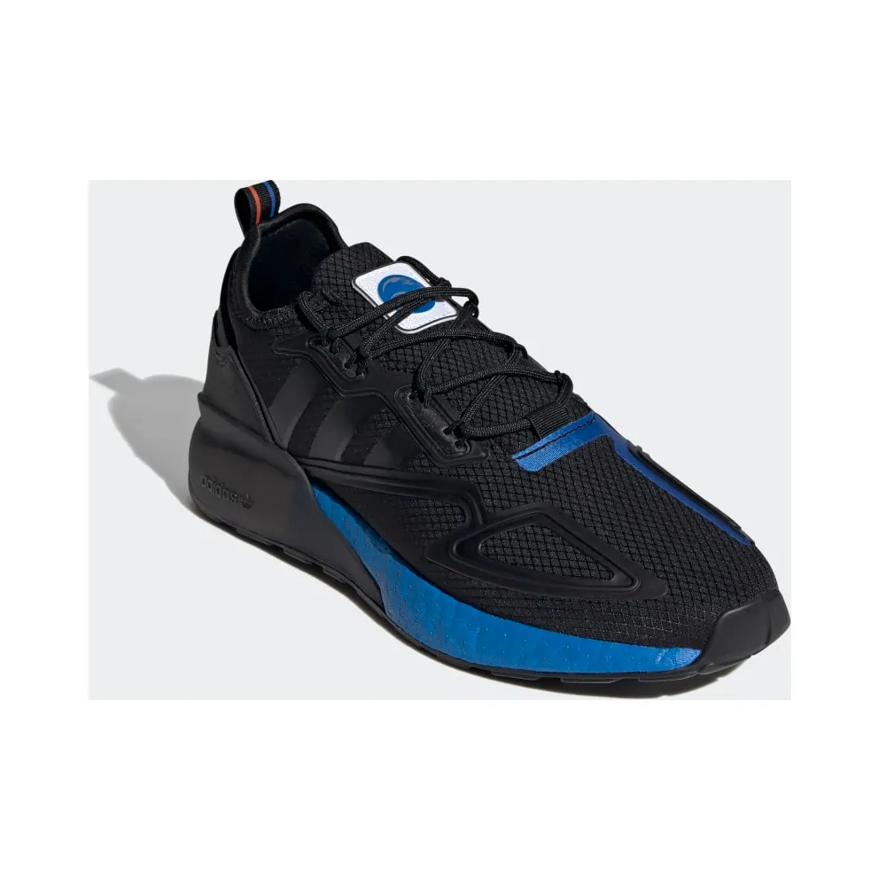 Adidas ZX 2K Boost Core Black / Core Black / Glow Blue (FX7029)