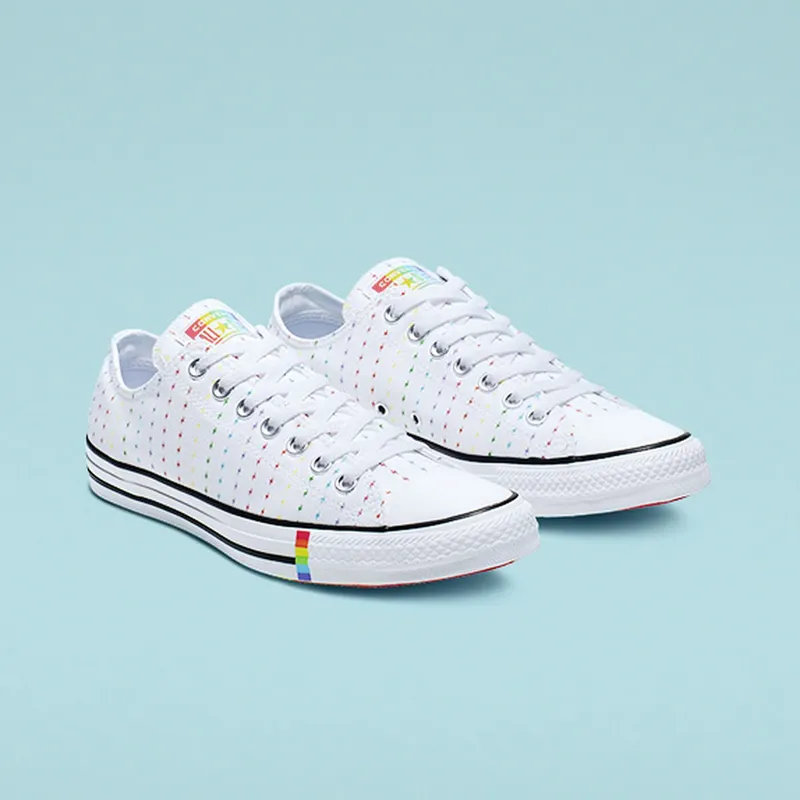 Converse Chuck Taylor All Star Ox ‘Pride Pattern’ White/Multi/Black (165717C)