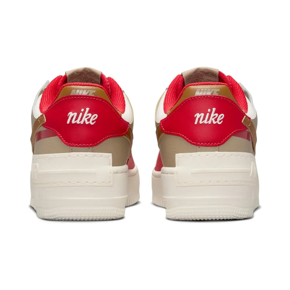 Nike Air Force 1 Low Shadow “Phantom Fire Red Khaki” (HQ3400-030)