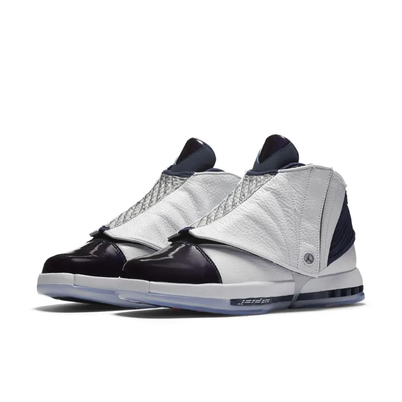 Jordan 16 Retro Midnight Navy (2016) White/Midnight Navy (683075-106)