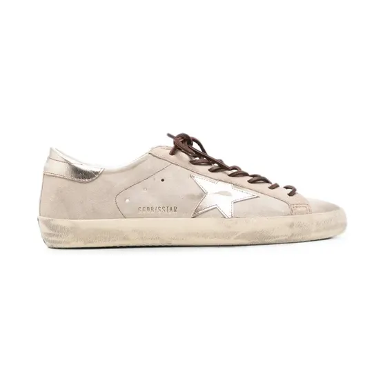 Golden Goose Super-Star Sneakers aus Wildleder – Nude (GMF01002F008750)