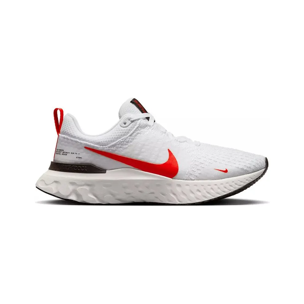 Nike React Infinity Run Flyknit 3 White Light Crimson (DZ3014-100)