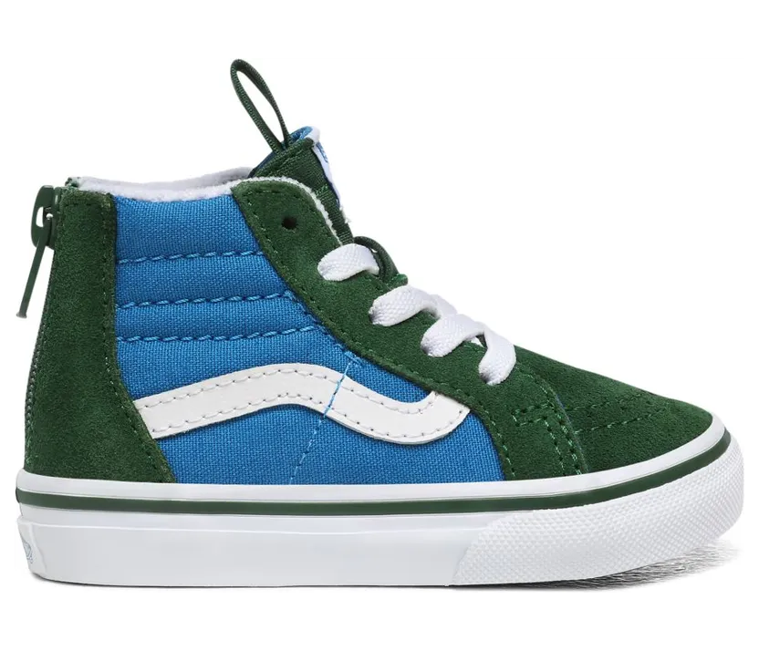 VANS 2-tone Sk8-hi Zip Schoenen Voor Peuters (Groen)