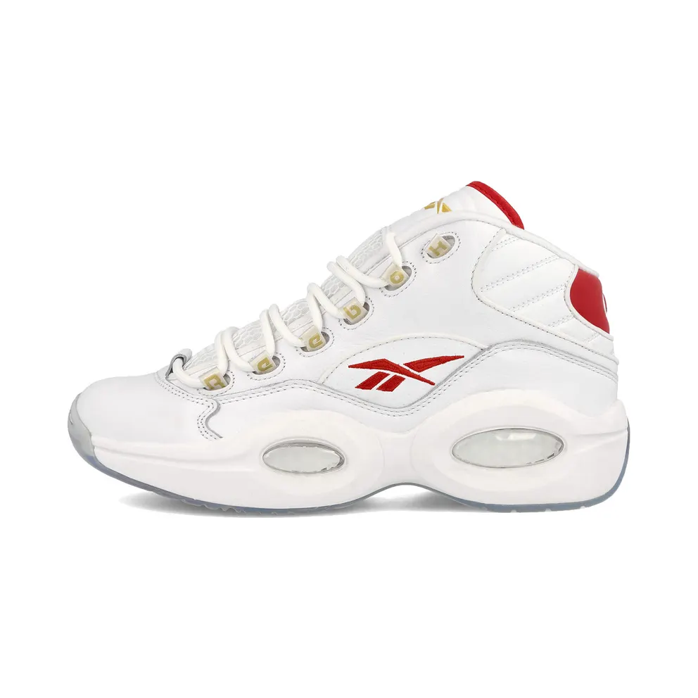 Reebok Question Mid Shoes Cloud White / Cloud White / Vector Red (GX0230)