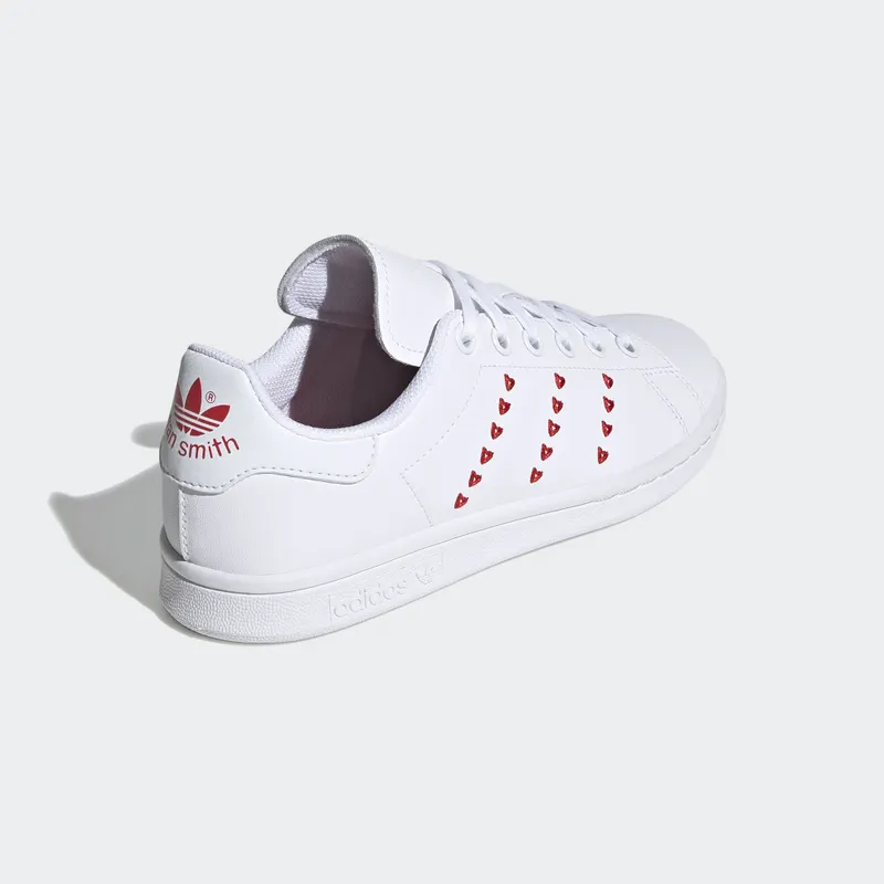 adidas Stan Smith Cloud White Lush Red (GS) Cloud White/Cloud White/Lush Red (EG6495)