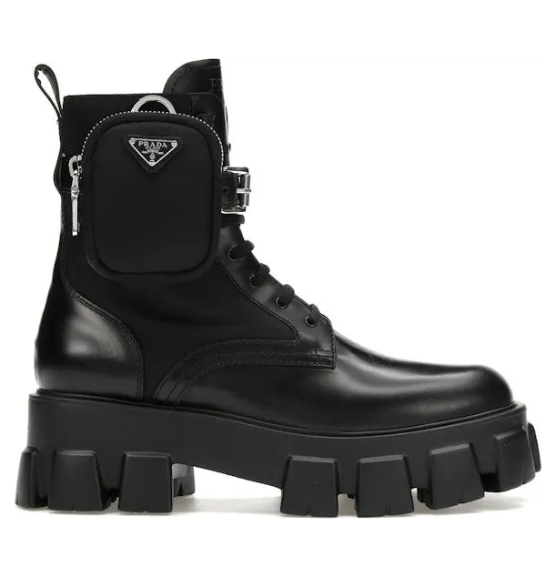 Prada Monolith 55mm Pouch Ankle Boots Black Leather (1T255M_3LJS_F0002_F_B055)