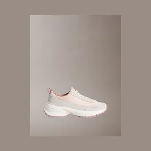Calvin Klein Trailblazer – Suede Runner “WHISPER PINK/DK ECRU/DUSTY ROSE” (YW0YW020750JB)
