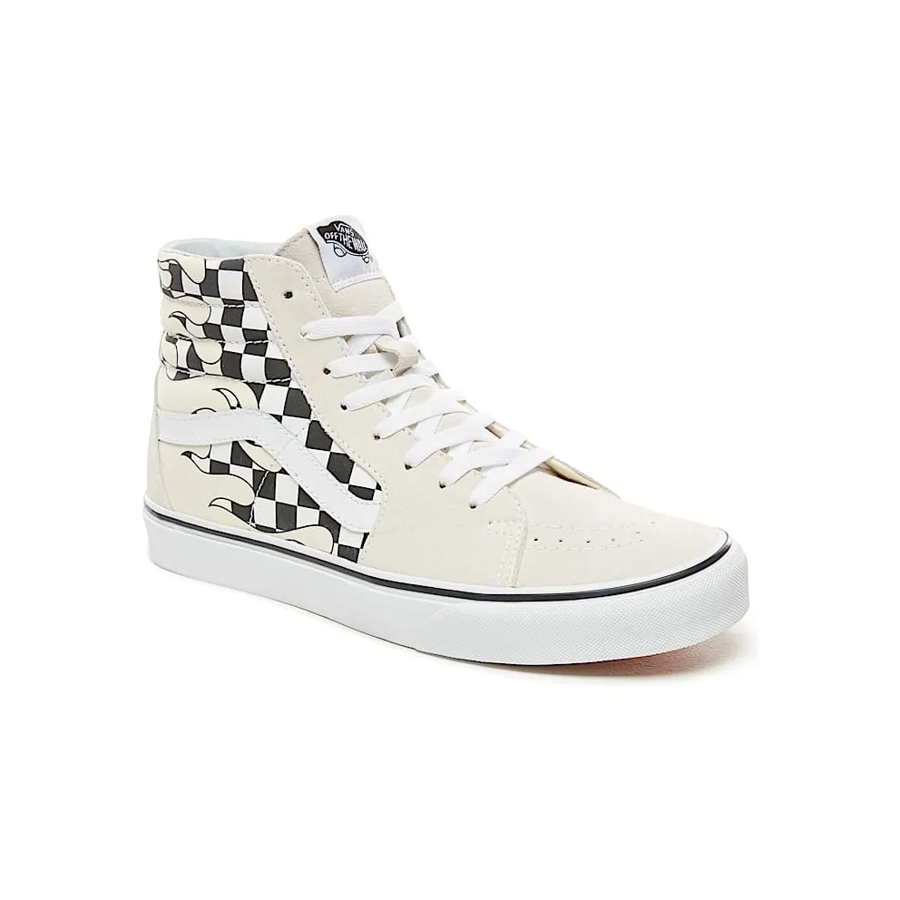 Vans Sk8-Hi Checkerboard Flame White Classic White/True White (VN0A38GERX7)