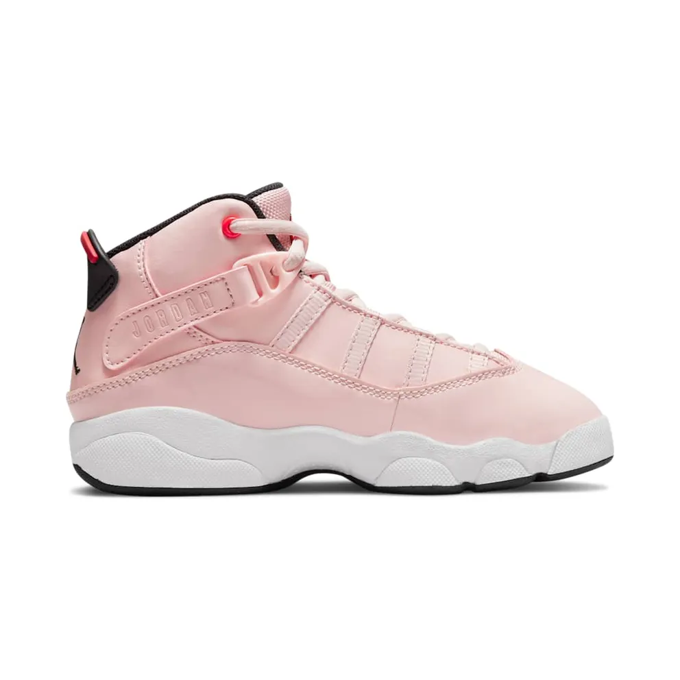 Nike Jordan Kids Pink & Red Jordan 6 Rings Little Kids (323432-602)
