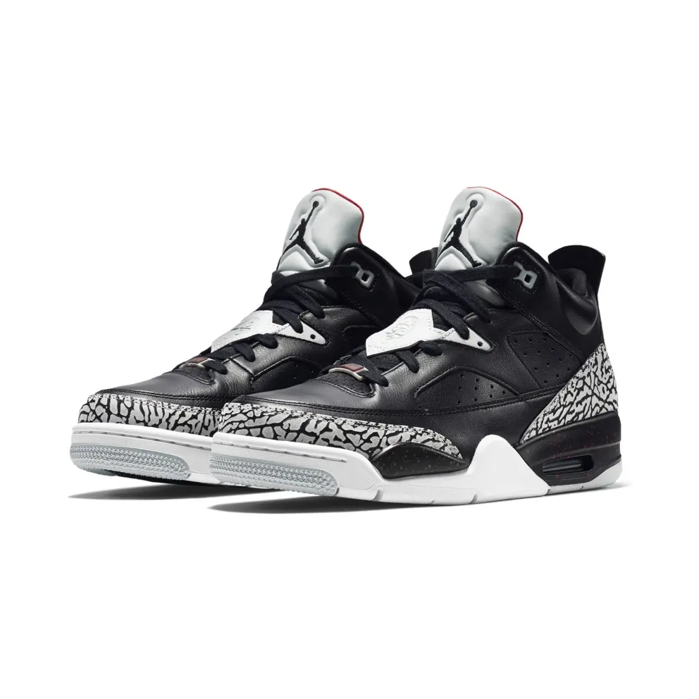 Jordan Son of Mars Low Black Cement Black/Black-University Red-Grey Mist (580603-002)