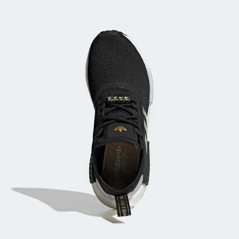Adidas NMD_R1 Core Black / Gold Metallic / Cloud White (GY9574)