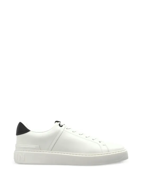 Balmain B-Court leren – White (GM0VI288LVTR)