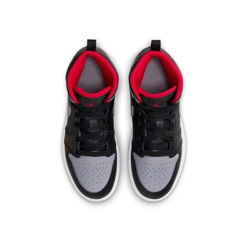 Jordan 1 Mid PS “BLACK GREY RED” (DQ8424-006)