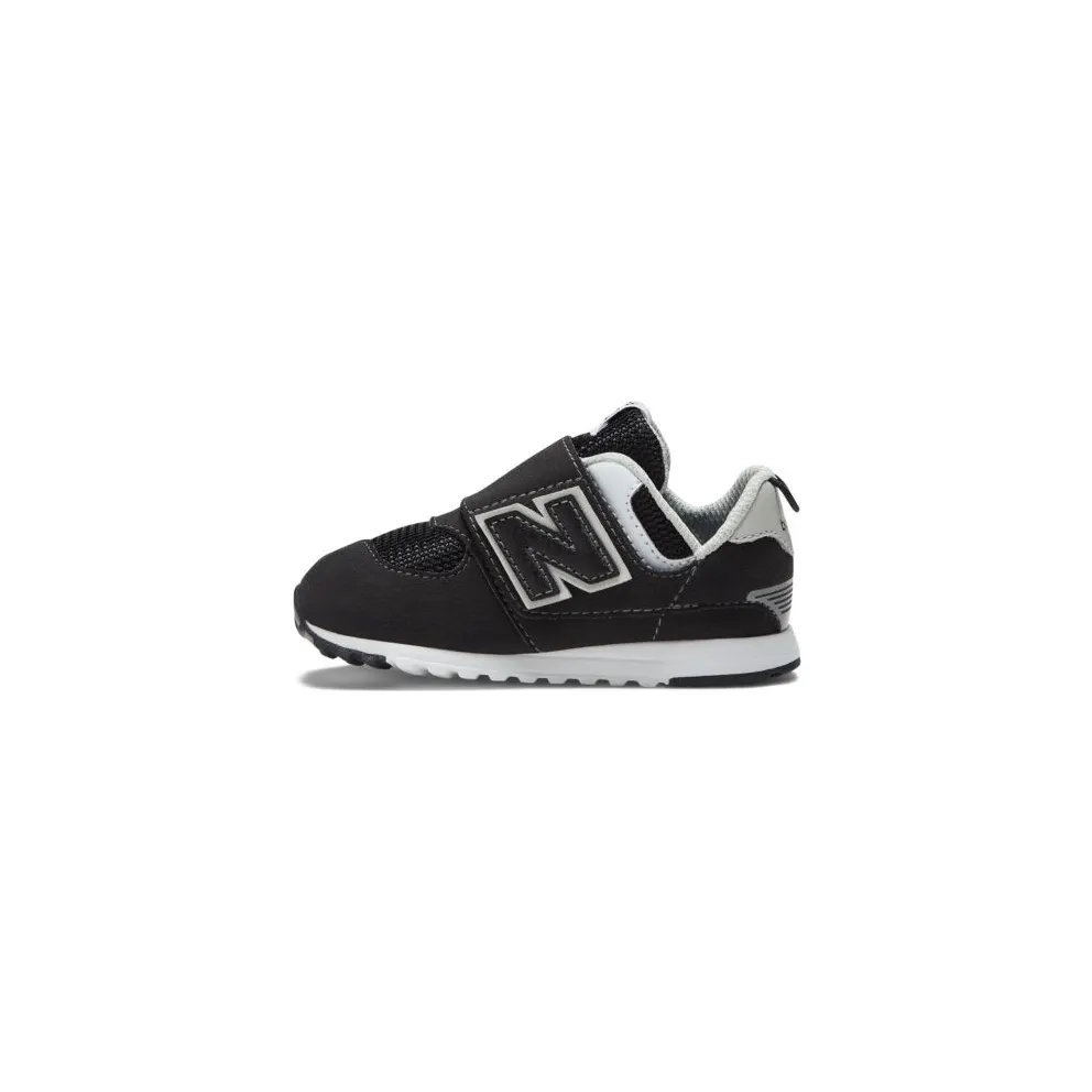 New Balance 574 Hook and Loop TD “Black Silver Metallic” (NW574BK)