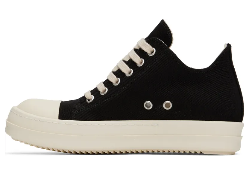 Rick Owens Drkshdw Black Denim Sneakers (DS02B4802 DQ) (3)