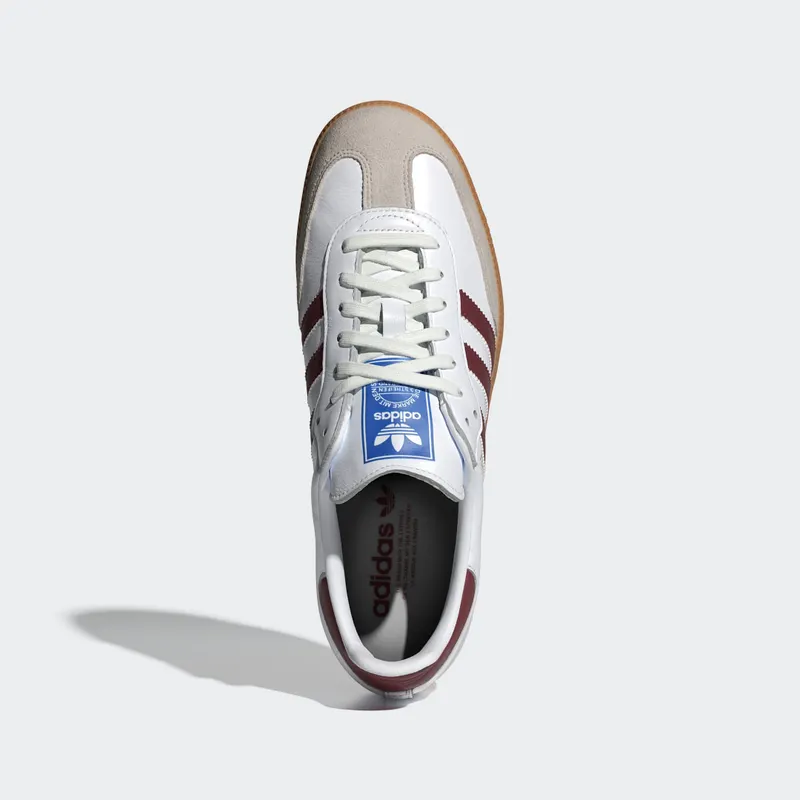 adidas Samba OG Cloud White / Collegiate Burgundy / Gum (IF3813)