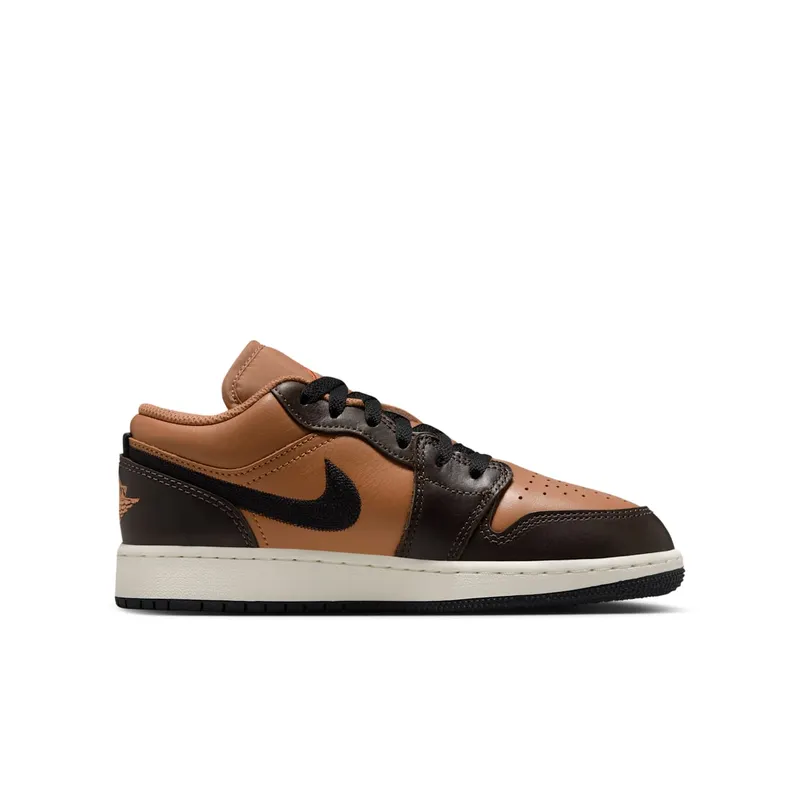 Nike Air Jordan 1 Low SE GS “Flax Baroque Brown” (HQ3604-201)