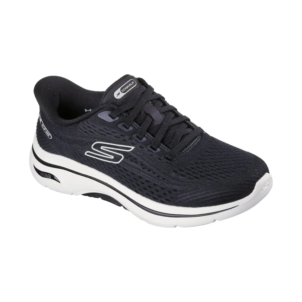 Skechers Slip-ins: GO Walk Arch Fit 2.0 “Kathy Sneaker Black / White” (125342BKW)