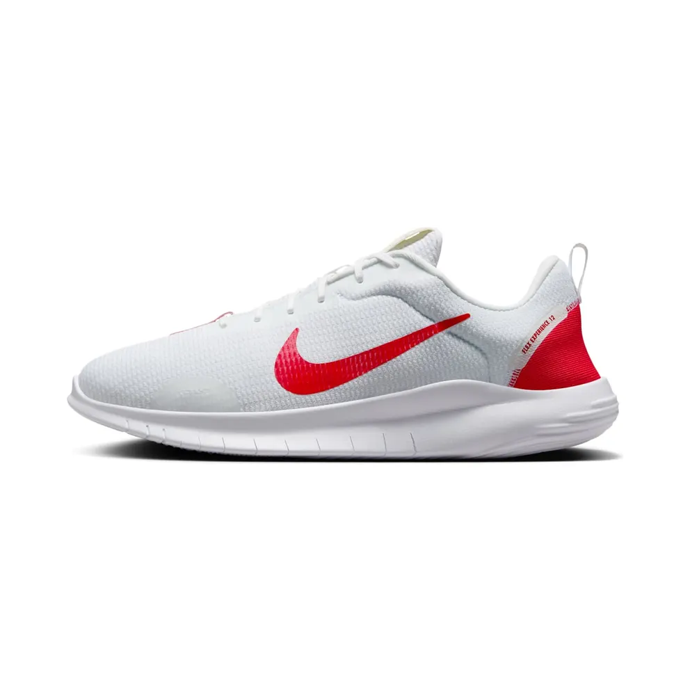Nike Flex Experience Run 12 White University Red (DV0740-102)