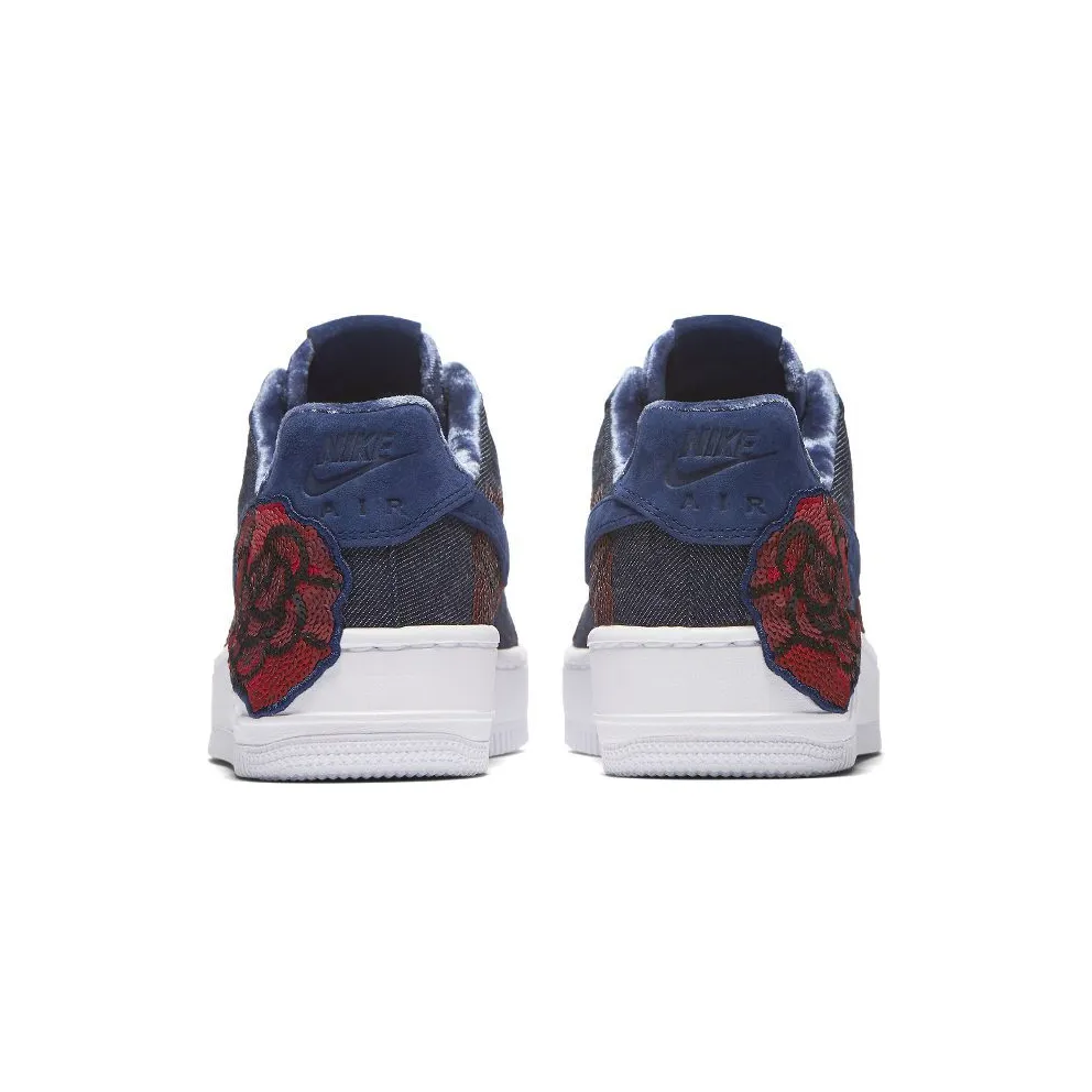 Nike Air Force 1 Upstep Low Denim Rose Blue (W) Binary Blue/Binary Blue (898421-401)