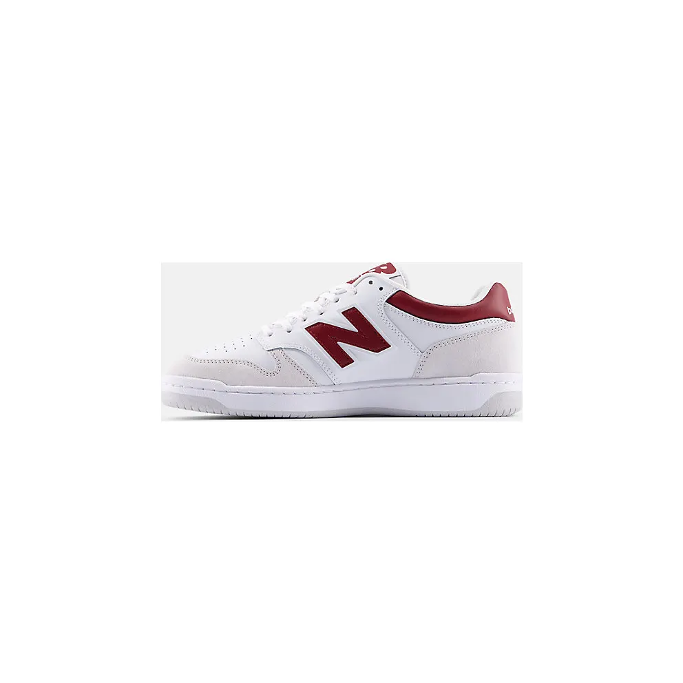 New Balance 480 White Beige Dark Red (BB480LIR)