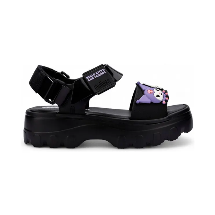 Melissa Kick Off Sandal Hello Kitty and Friends Black (37876-BS172)