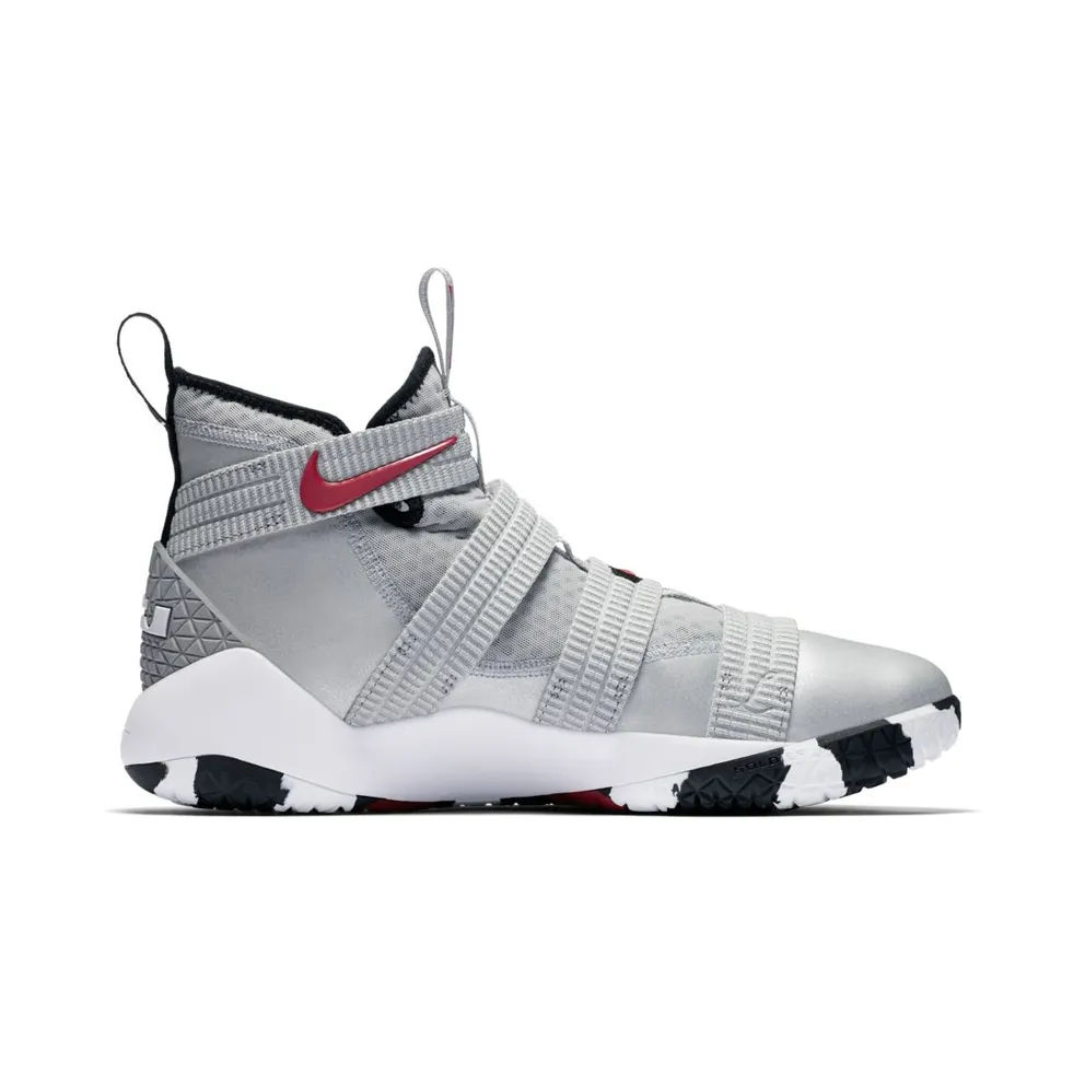 Nike LeBron Zoom Soldier 11 Silver Bullet Metallic Silver/White-Black-Varsity Red (897646-007)
