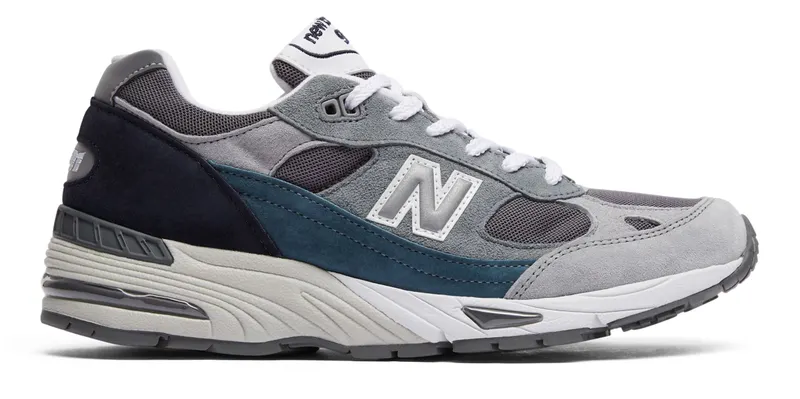 New Balance 991 Nu Block Grey Grey/Blue-Teal (M991GBT)