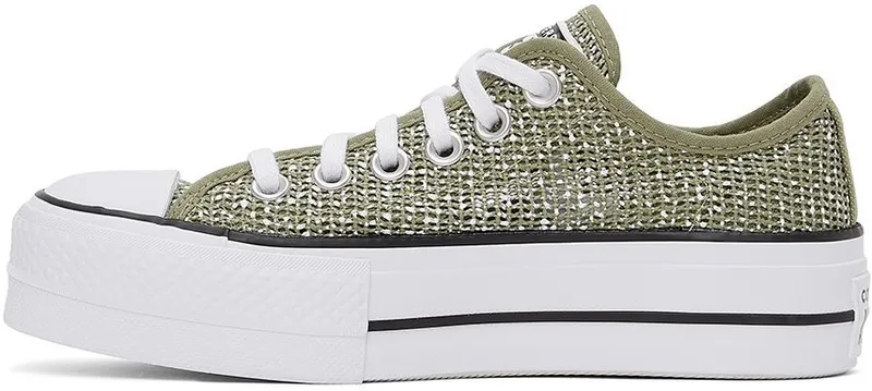 Converse Ademende Platform Chuck Taylor All Star Low Top Light Field Surplus/white (570791C)