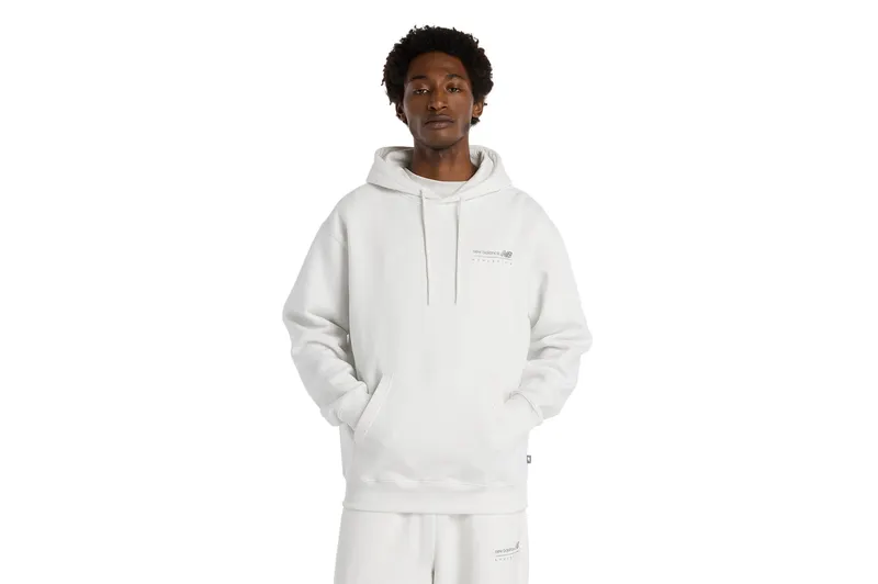 New Balance – Linear Graphic Fleece Hoodie – Sweatshirt-Hoodie (MT53528RFN)
