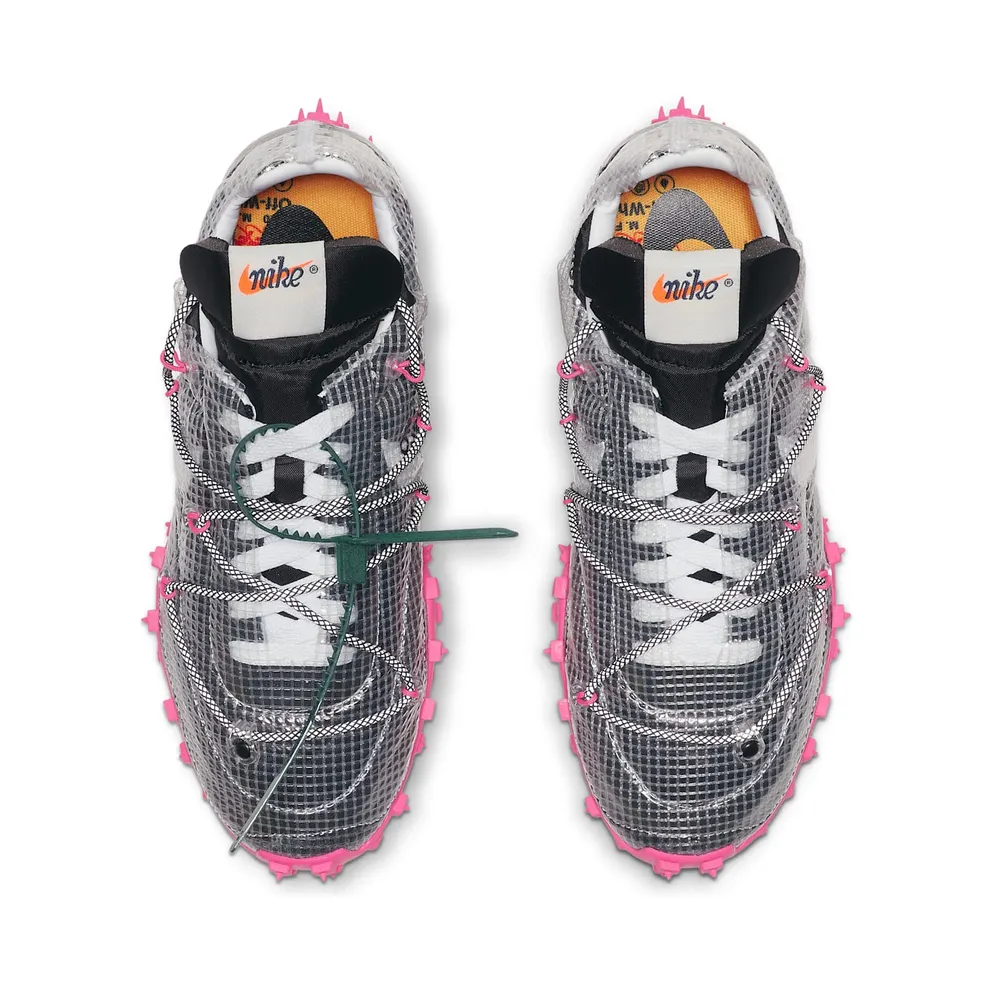 Nike Waffle Racer Off-White Black (W) Black/Laser Fuchsia-White (CD8180-001)