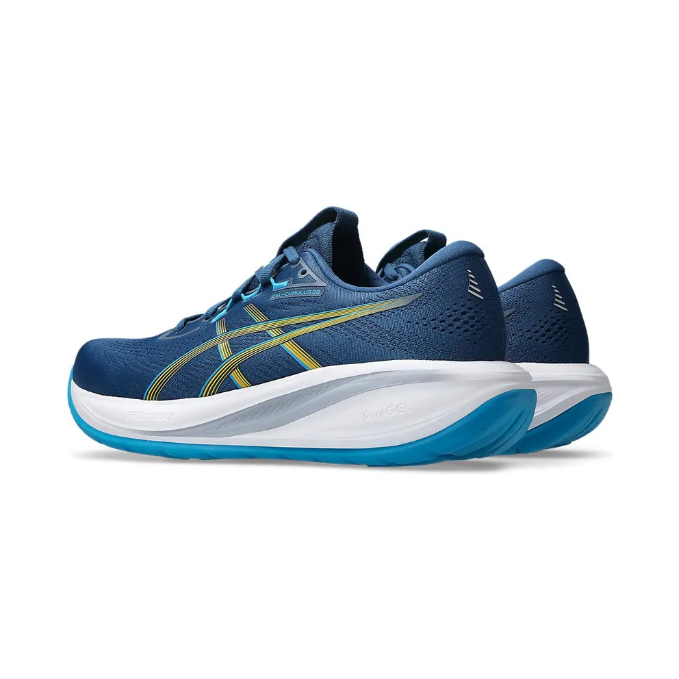 ASICS GEL-CUMULUS 28 “Twilight Blue / Yamabuki” (1011C143-403)