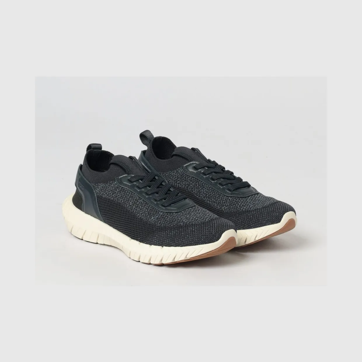 Boss Motion Sneakers in Crochet Knit Blue (50562620460)