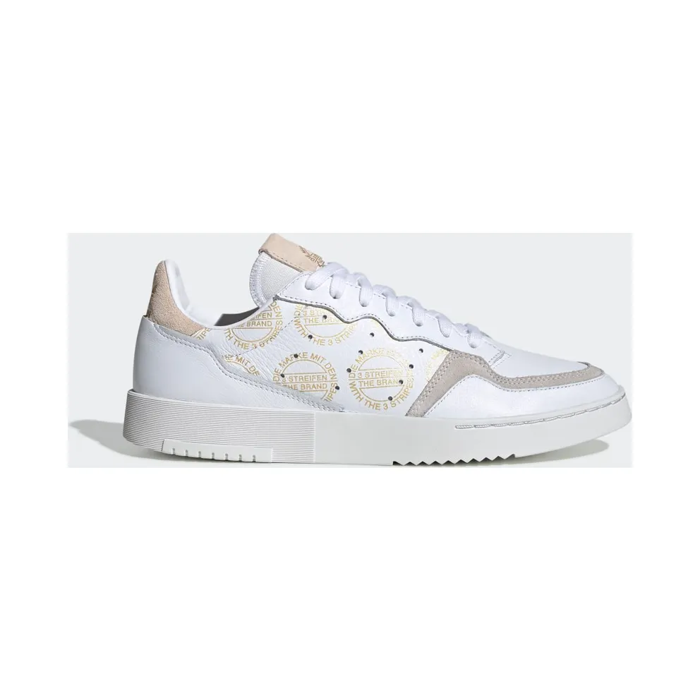 adidas Supercourt Schuh Cloud White / Crystal White / Gold Met. (EG5138)