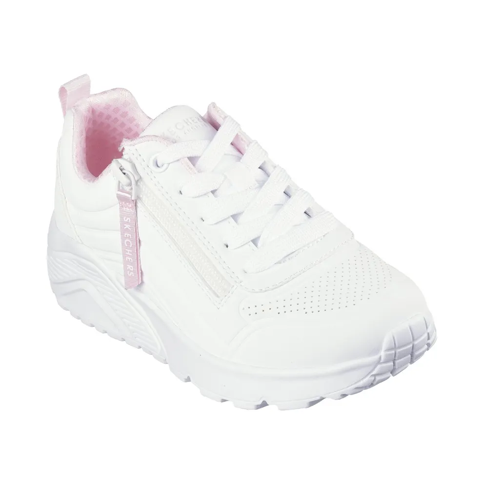 Skechers UNO Lite – Easy Zip Sneaker White