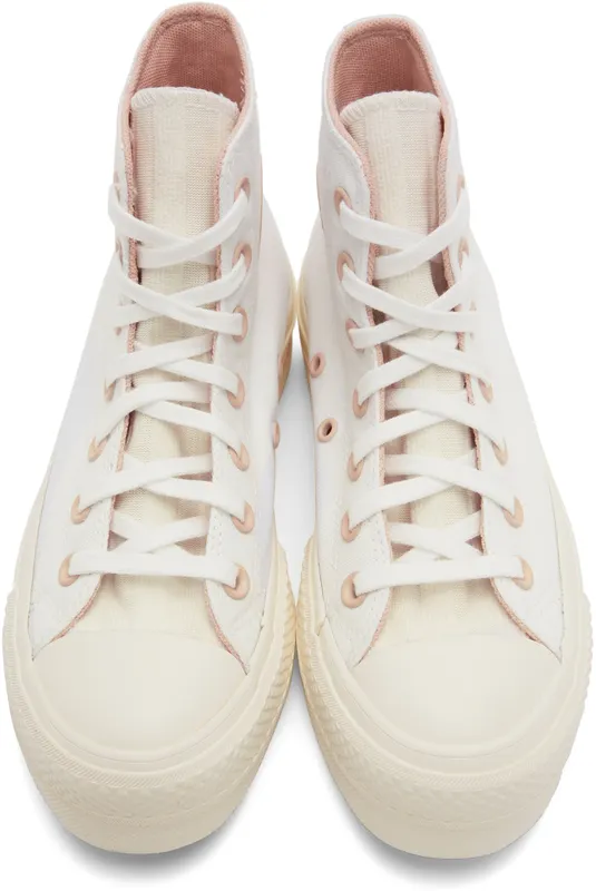 Converse Chuck Taylor All Star ’70 Lift Hi White / Egret / Pink Clay (572709C)