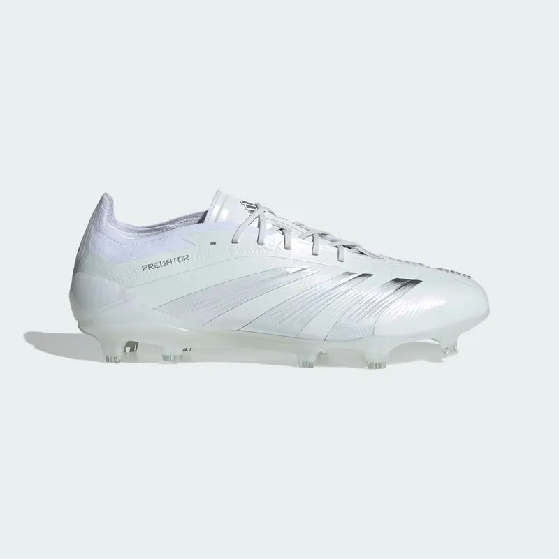 adidas Predator 24 Elite Low FG Cloud White Silver Metallic (IE1803)