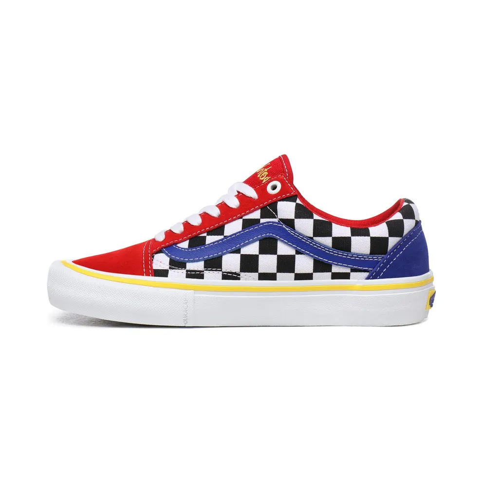 Vans Brighton Zeuner x Old Skool Pro ‘Red Checker Blue’ Red/Checker/Blue (VN000ZD4W89)