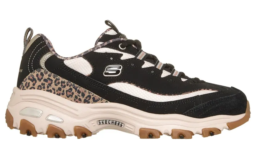 Skechers D’Lites – Wild Charm Sneaker Zwart