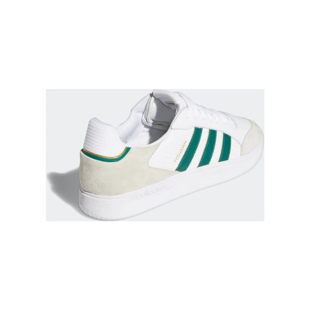 adidas Tyshawn Low Cloud White / Collegiate Green / Gold Metallic (GZ8367)