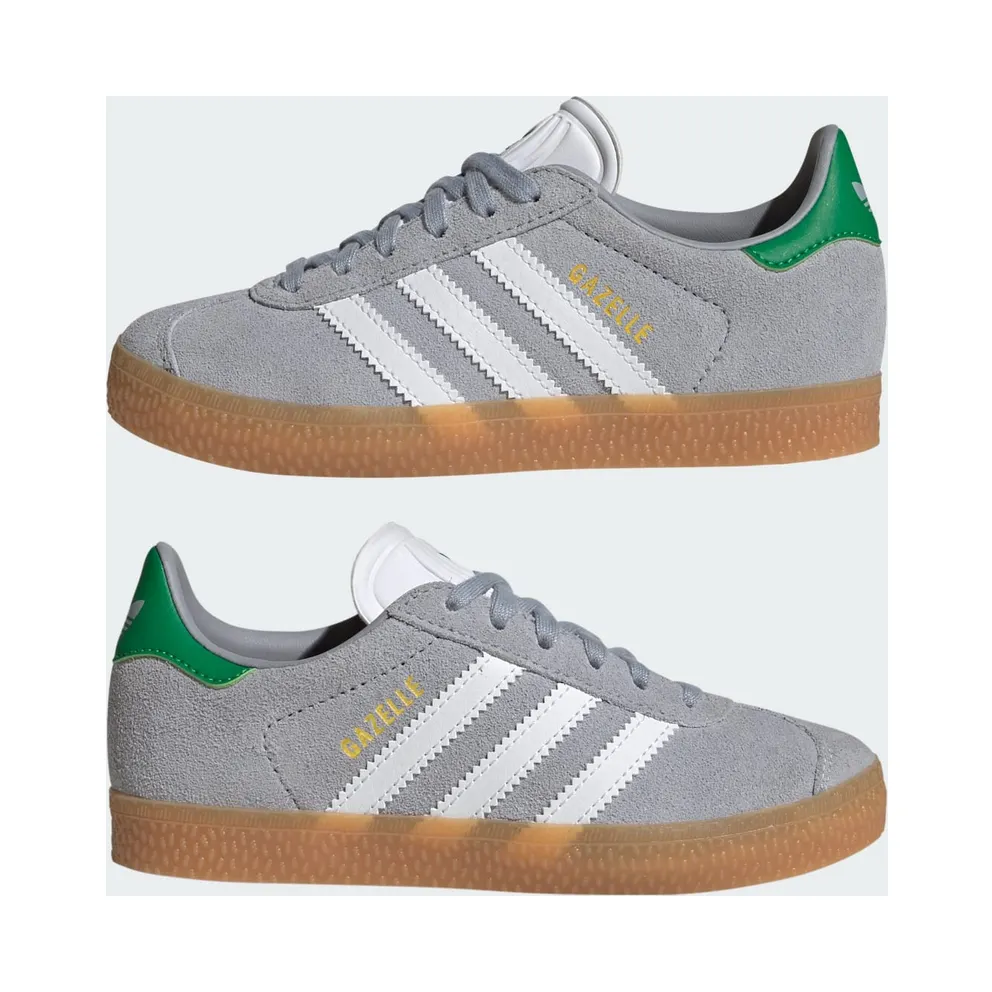 Adidas Gazelle Halo Silver / Cloud White / Green (JQ5999)