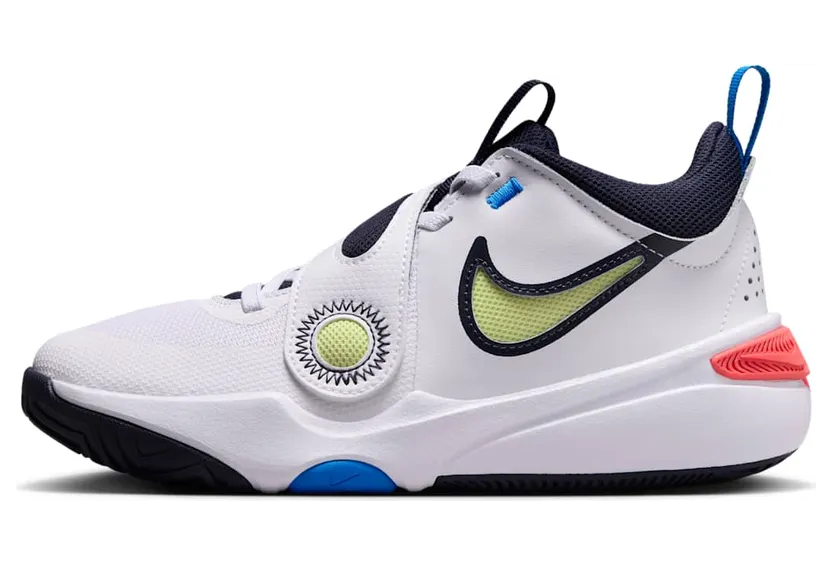 Nike Team Hustle D 11 White Bright Crimson Photo Blue Light Lemon Twist (DV8996-105)