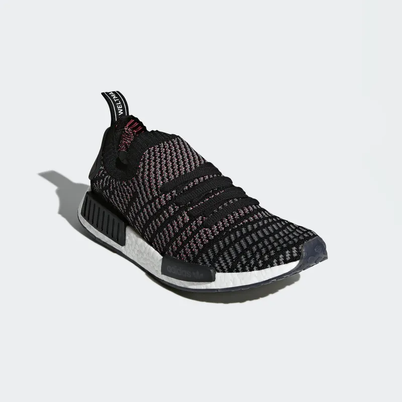 adidas NMD R1 STLT Black Grey Solar Pink Core Black/Grey Four/Solar Pink (CQ2386)