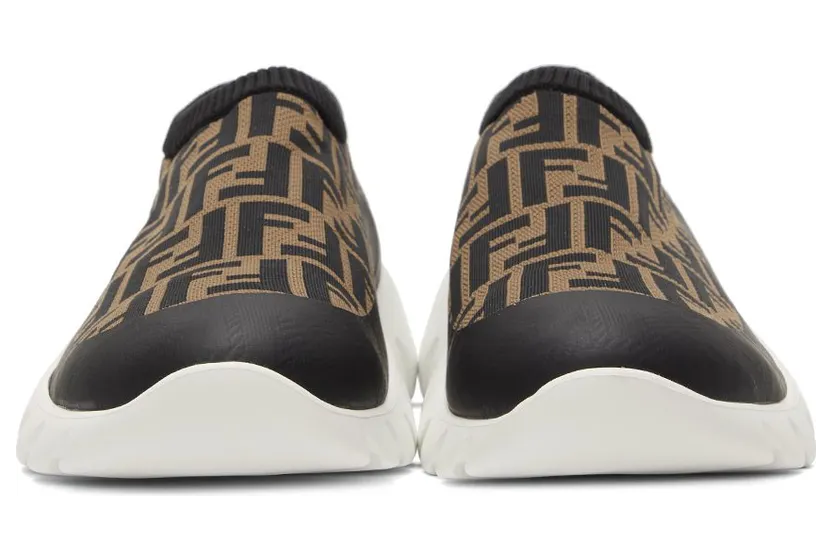 Fendi Brown & Black ‘Forever Fendi’ Low-Top F17ML TABAC (7E1254 A7MN) (2)