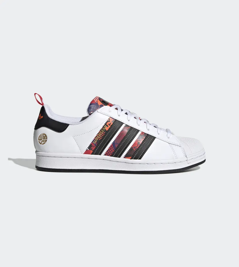 adidas Superstar Cloud White / Core Black / Scarlet (Q47184)