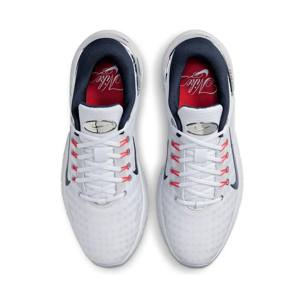 Nike Free Golf Pure Platinum Light Crimson Wolf Grey Armory Navy (FZ8795-001)
